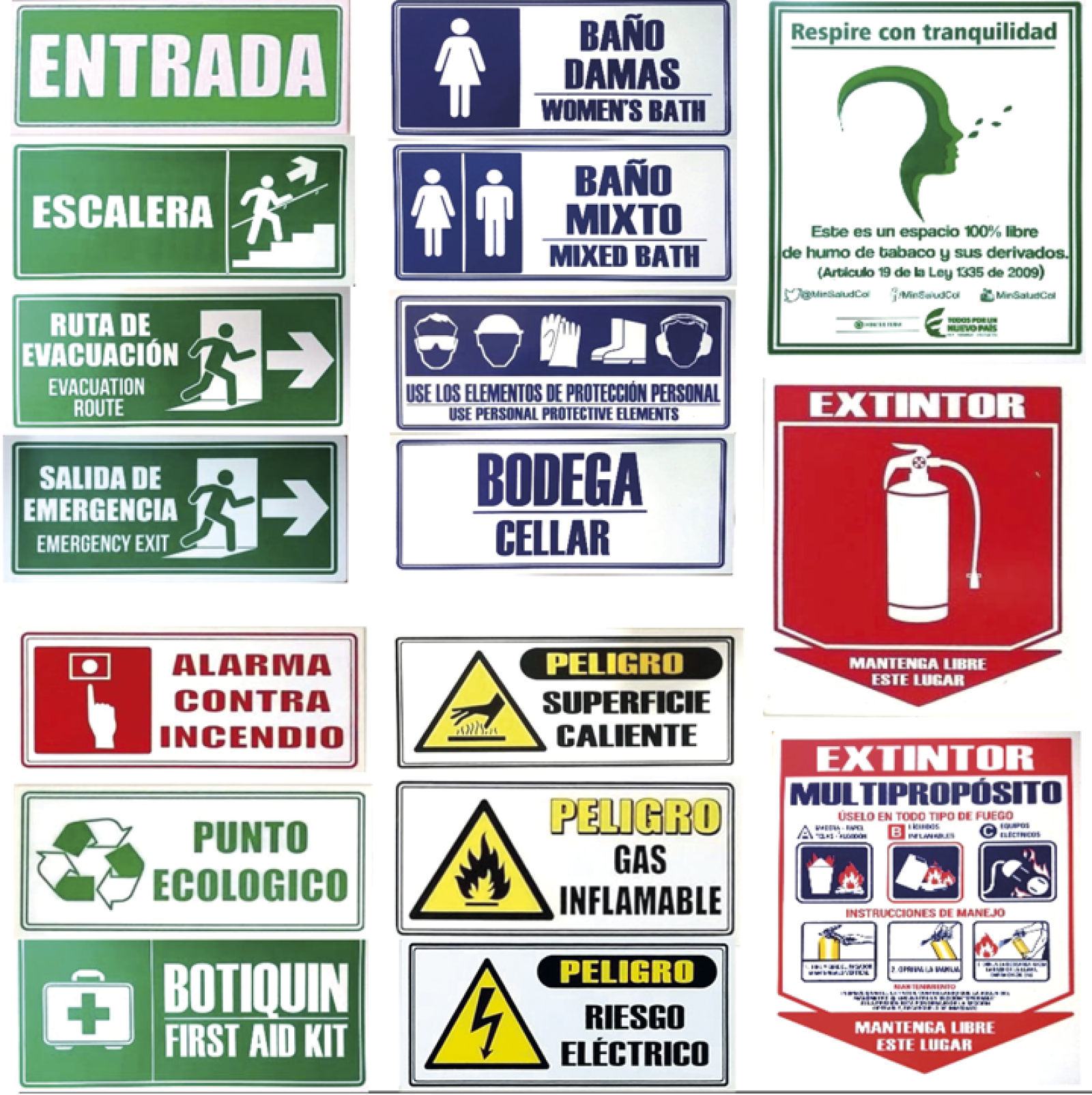 Avisos seguridad industrial