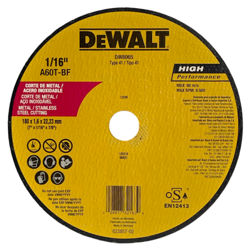 Disco Corte Dewalt